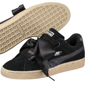 SuEDE HEART SAFARi Shoes Satin Ribbon Bow Laces 8